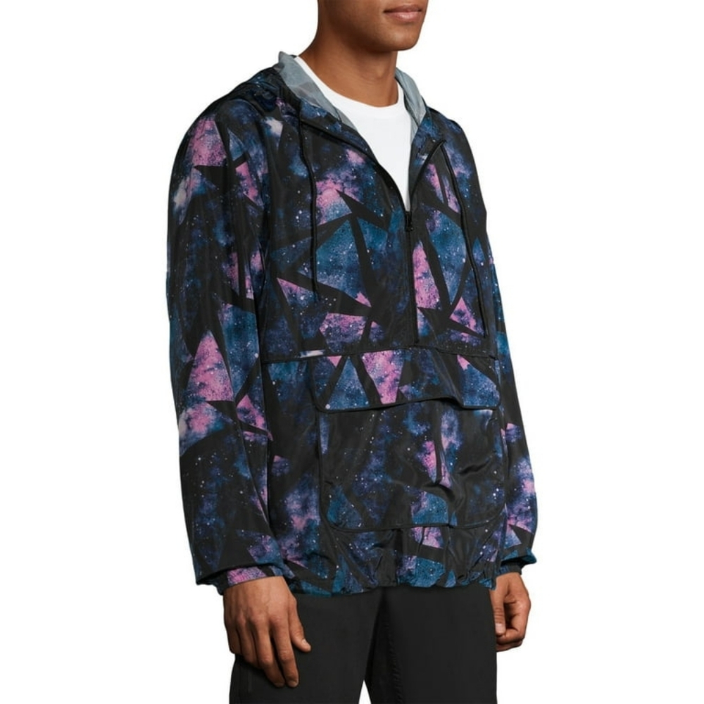 ๐ Wind breaker with night sky galaxy pattern. Like new. Mens size small. - Picture 4 of 14